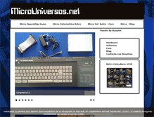 Tablet Screenshot of microuniversos.net
